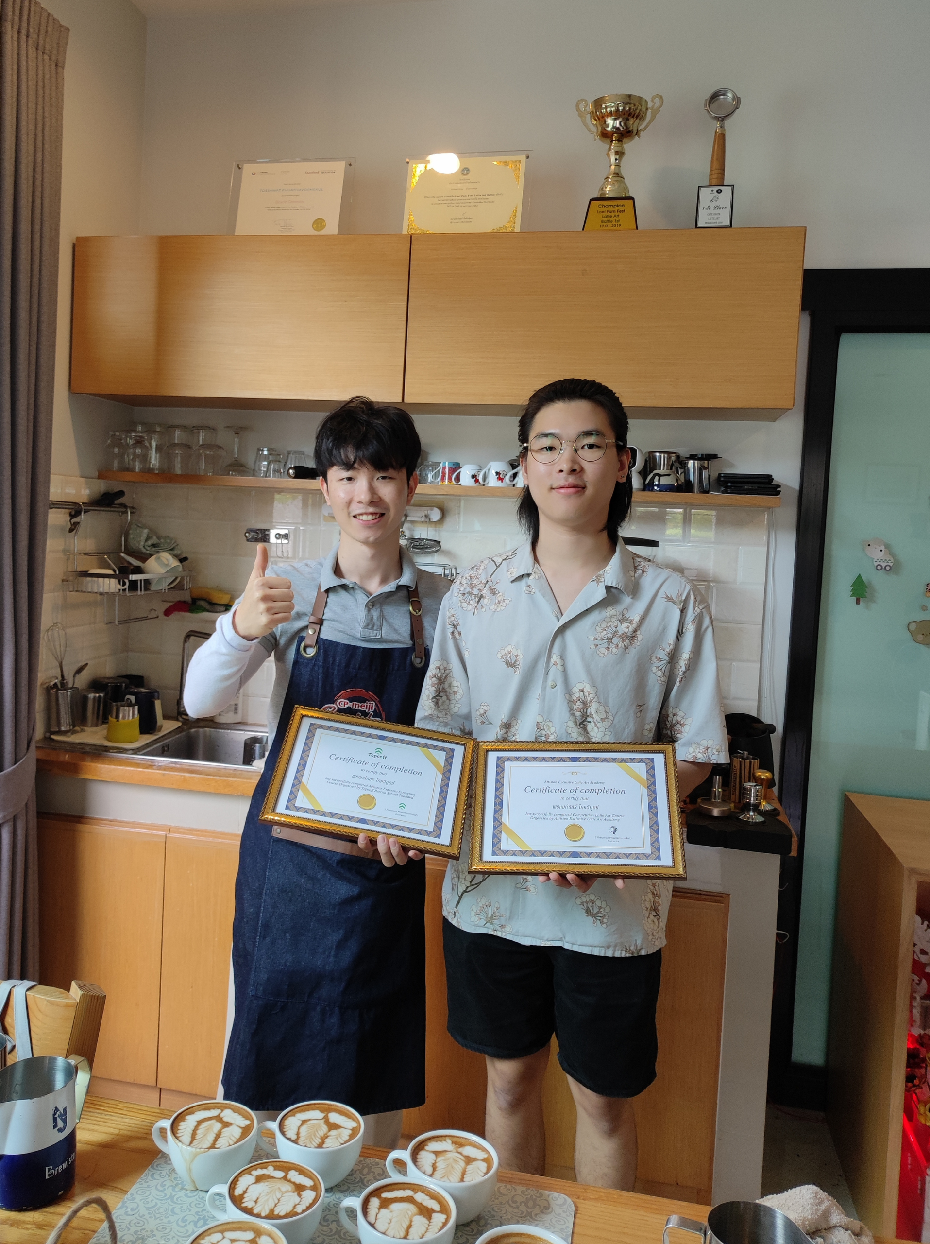 ภาพรีวิวคอร์สเรียนลาเต้อาร์ต Topcoff